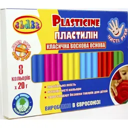 Пластилін 8 кольорів 20 гр Class MAXI 7644С