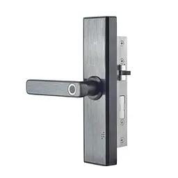 Замок біометричний автономний Trinix TRL-5108BTF Black Left з Bluetooth, зчитувачем відбитків пальців і карт Mifare (65-00028) - мініатюра 2