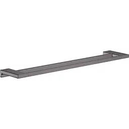 Тримач для рушника подвійний Hansgrohe AddStoris 62.6/64.8 x 12.4 см Brushed Black 41743340 Шліфований чорний хром