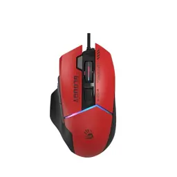 Миша Bloody W95 Ultra, Sports Red, USB, оптична (сенсор Alpha 20K), 100 - 20 000 cpi, 40G, 350IPS, RGB підсвічування, 8 програмованих кнопок, вбудована пам'ять, перемикачі більше 50 млн. натискань, 1.8 м