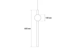 Підвісний світильник MJ-Light SLIDE-T L60 3000K GD 10014 - мініатюра 7