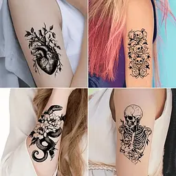 Набір дитячих тимчасових татуювань "Чорні міні №5" black-tattoo-mini-set-5-T - мініатюра 8