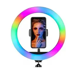Світлодіодне селфі-кільце з RGB підсвічуванням OPT-TOP Soft Ring Light MJ300 (1756374695) - мініатюра 6