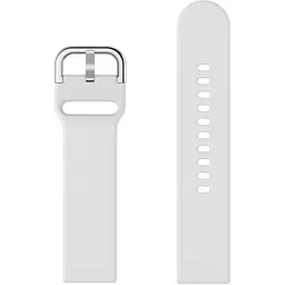 Ремінець DK CDK для Garmin Forerunner 245 / 245 Music "S" 20mm Silicone Sport Band Classic (012194) (white) - мініатюра 2
