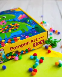 Великий набір для творчості. Pompon Art. Дракончик (4827577989929) - мініатюра 6