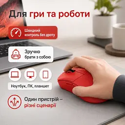 Мишка Thunderobot ML903mini 8K Tri-mode Red (6932066320218) - мініатюра 4