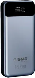 Power Bank Sigma X-power SI30A7QLX 30000mAh PD 130W silver UA - мініатюра 3