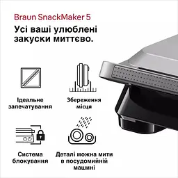 Бутербродниця Braun SM5005 SILVBK (00000025991) - мініатюра 3