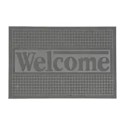 Килимок придверний Eco Fabric Welcome без кромки сірий 60 х 90 см (6090-011)