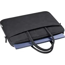 Сумка для ноутбука 15.6'' Defender Trendy з кишенею, шкіра, чорна - мініатюра 3