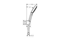 Душовий гарнітур Hansgrohe Pulsify Select S 3jet Relaxation EcoSmart з душовим шлангом 125 см chrome 24306000 - мініатюра 2