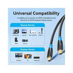 Кабель мультимедійний HDMI M to HDMI M 20.0m 1080p60Hz black Vention (AACBQ) - мініатюра 8