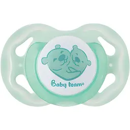 Пустушка силіконова Baby Team класична 6+ міс. зелений (3014_зелений)