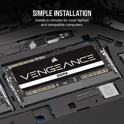 Модуль пам'яті Corsair DDR5 32GB (2x16) SODIMM 5600MHz VENGEANCE (CMSX32GX5M2A5600C48) - мініатюра 3