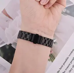 Металевий ремінець Mijobs для фітнес браслета Xiaomi Mi Smart Band 8 Black - мініатюра 2