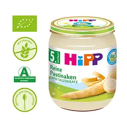 Органічне пюре HiPP Перший дитячий пастернак, 125 г - мініатюра 2