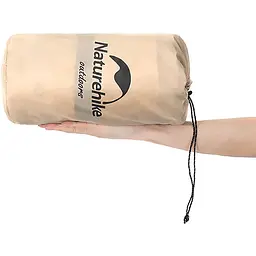 Килимок самонадувний з подушкою Naturehike NH15Q002-D 25мм бежевий - мініатюра 4