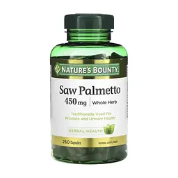 Трави Nature's Bounty З Пальметто, 450 мг, Saw Palmetto, 250 капсул (NRT-44648)