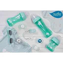 Пустушка Nuvita 7065 Air55 Cool симетрична 0m+ I LOVE MUM м'ятна NV7065SG - мініатюра 7