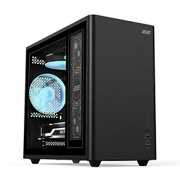 Корпус 2E Credo Plus V350BG ARGB Black без БП (2E-V350BG) - мініатюра 1