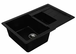 Кухонна мийка Platinum 7850W TOSKANA матова Чорна (SP000025177) - мініатюра 2