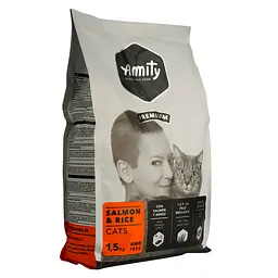 Сухий корм для котів Amity Salmon&Rice повсякденний з лососем та рисом 1.5 кг - мініатюра 3