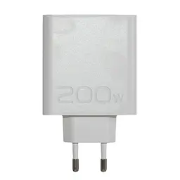 Зарядний адаптер Suie 200W Power Adapter USB-A, білий блок живлення для телефону