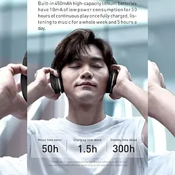 Накладні бездротові навушники Encok Wireless headphone D02 Pro (NGTD01030) Black Baseus teh0030661 - мініатюра 8