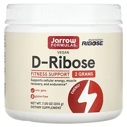Д рибоза, D-Ribose, 200 г Jarrow Formulas vit0001624