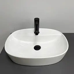 Умивальник VBI Terni S white накладний VBI-011802, Білий - мініатюра 3
