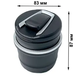Попільниця чорна з підсвіткою S4C 83 x 87 мм (332915) 2159 - мініатюра 2