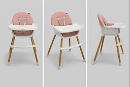 Стілець для годування дитини 2 в 1 VELANO Evo, pink