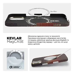 Чохол ArmorStandart BlackIcon Kevlar MagCase для Apple iPhone 17 Sunset - мініатюра 8