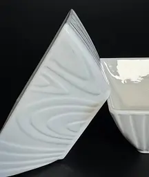 Фарфорова піала 15,5×15,5×7 см RG 2203 — глибока квадратна миска для супів, салатів та закусок - мініатюра 5