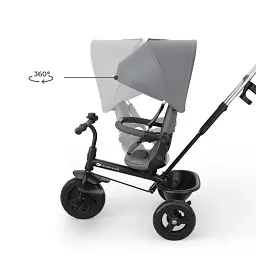 Триколісний велосипед Kinderkraft Aston 2 Plus Grey (KRASTO02GRYPL00)  - мініатюра 7