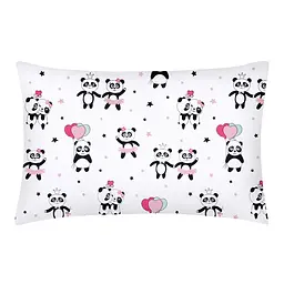 Комплект постільної білизни Cosas підлітковий PANDA 155 x 215 см (PandaLoveRose_Dots_155) - мініатюра 3