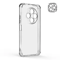 Прозрачный чехол для TECNO Spark 30C 4G (kl5) с защитой камеры и усиленными бортами, тонкий, силиконовый, бесцветный, ударопрочный, противоударный бампер с закрытой камерой, ArmorStandart (ARM81182) - мініатюра 2