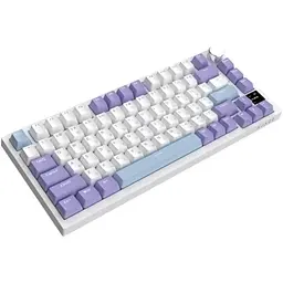 Клавіатура бездротова AK820 Pro, Violet/Purple, Bluetooth / USB 2.4GHz / Type-C, механічна (пе Ajazz teh0028308 - мініатюра 5
