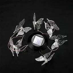 Світильник нічник Butterfly Led Solar на сонячній батареї 16 режимів colors - мініатюра 3