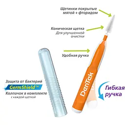 Міжзубна щітка DenTek Зручне очищення для широких проміжків 16 шт. - мініатюра 4