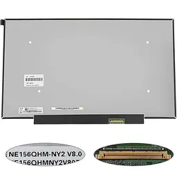 Матриця 15.6 NE156QHM-NY2 (2560*1440 40pin(eDP IPS 165Hz 300cd/m2 16.7M 100%) LED SLIM(без планок та вушок) матова