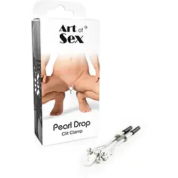Затискач для клітора Art of Sex - Pearl Drop, Срібло - мініатюра 4