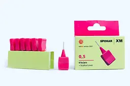 Міжзубні йоршики кутові Spokar XM 0.5mm, 6 шт - мініатюра 2