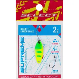 Блешня Select Supreme 2.0g 27mm #11 LimeON Black - мініатюра 2