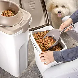 Stefanplast (Стефанпласт) Контейнер для корму 25л (10кг) світло/бежевий білий - мініатюра 3