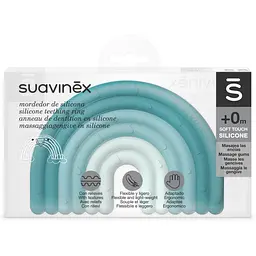 Прорізувач Suavinex Step 1 силіконовий з бульбашками блакитний (401435) - мініатюра 2