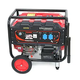 Генератор бензиновий COVAX EPH10000E2, 7.0kW, однофазний 220V, 50Hz, DC12V, 18HP, Electric Starter, tank 25L, 690x535x555mm - мініатюра 3
