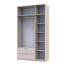 Шафа для одягу Doros Лукас Кашемір 3ДСП 135х50х240 (80737802) - мініатюра 5