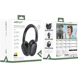 Гарнітура Acefast H12 Hybrid ANC, Bluetooth, Black - мініатюра 4