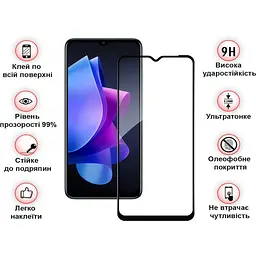 Захисне скло BeCover для Tecno Spark Go 2023 (BF7) Black (709262) - мініатюра 3